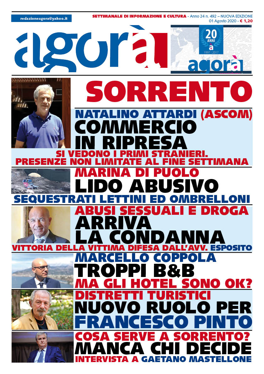 Le locandine di Agorà. Il numero di sabato 1 agosto