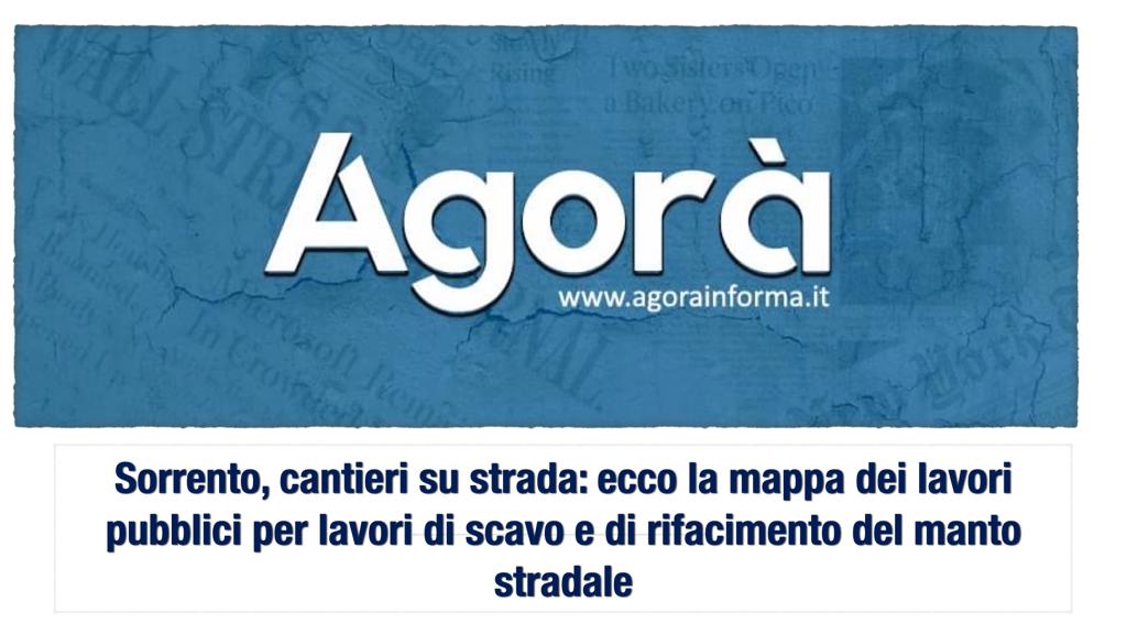 Sorrento, la mappa dei cantieri: ecco il dispositivo antitraffico